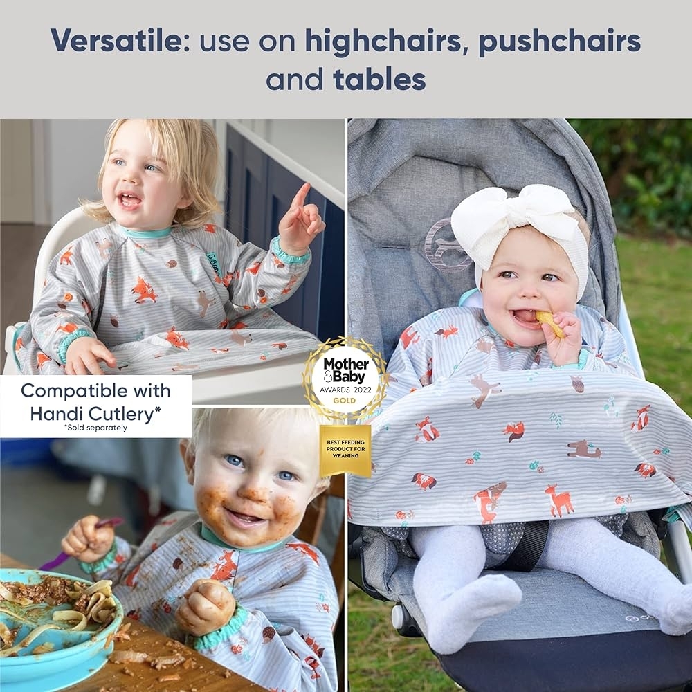 Baby Bib with Animal Print